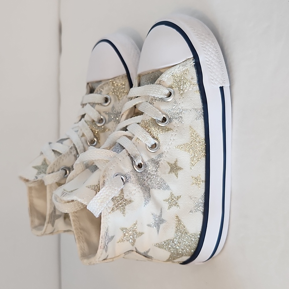 Converse Kids Sneakers with Gold Stars
